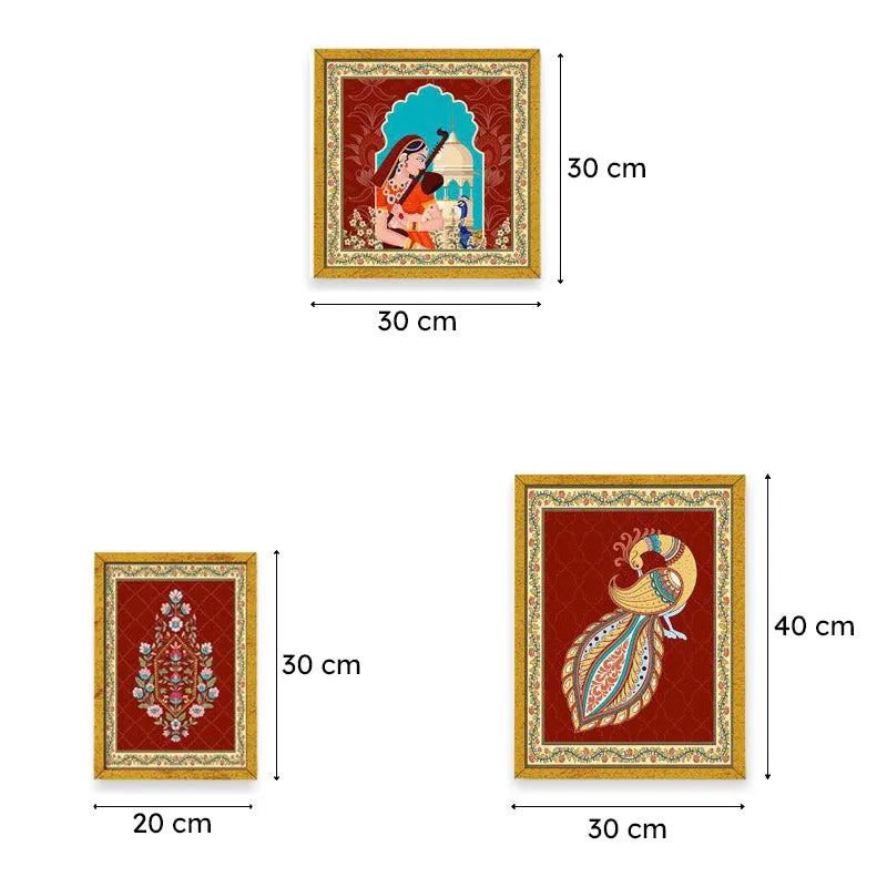 Raasika Heritage Wall Art - Set Of Seven media 9