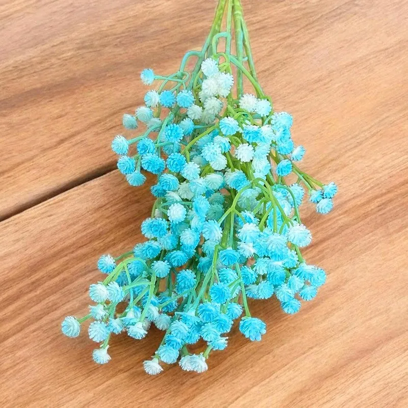 Artificial Gypsophila (Blue) - Set Of Three media 3