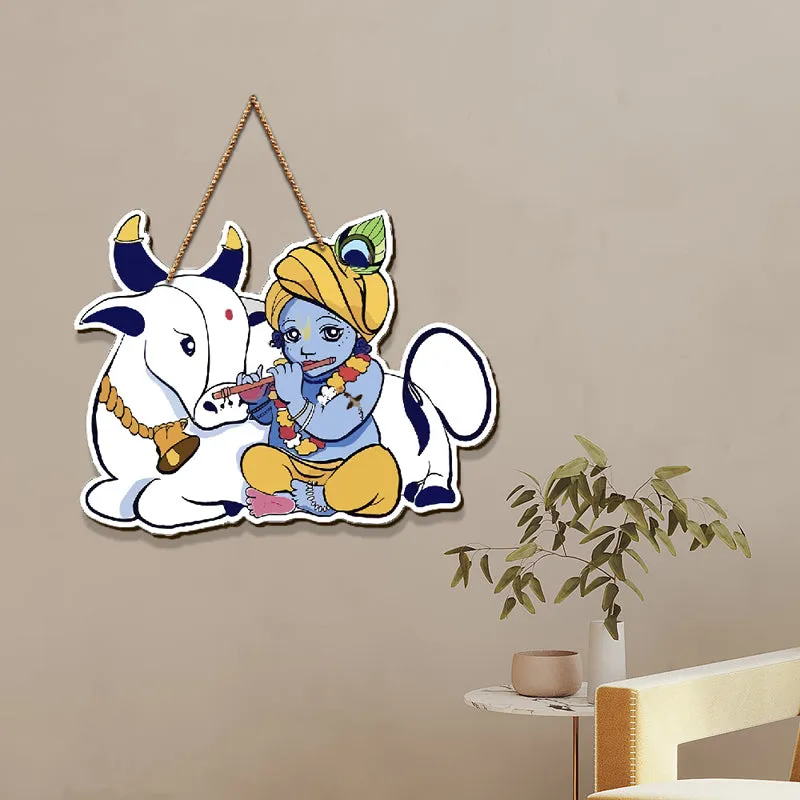 The Playful Kanha MDF Wall Hanging media 3