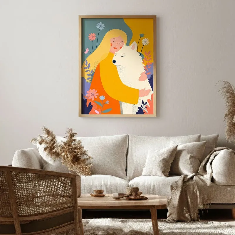 Aurelle Canvas Wall Painting With Brown Frame media 6