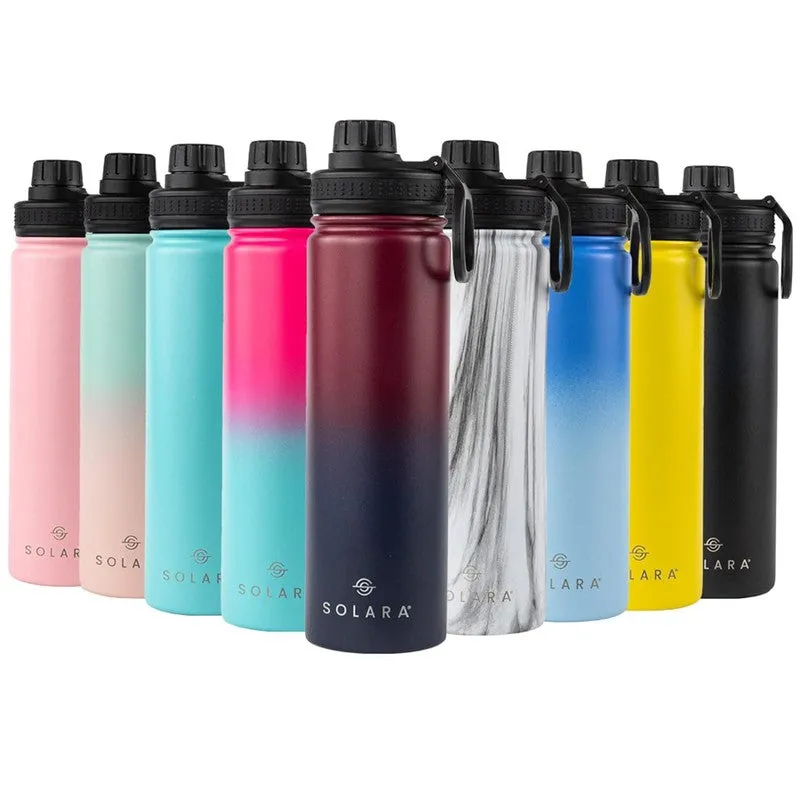 Solara Insulated Stainless Steel Bottle (650 mL) - Blue,Red media 7