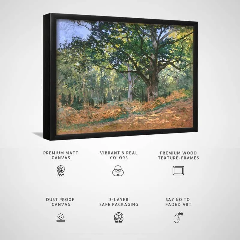The Bodmer Oak, Fontainebleau Forest By Claude Monet - Black Frame media 3