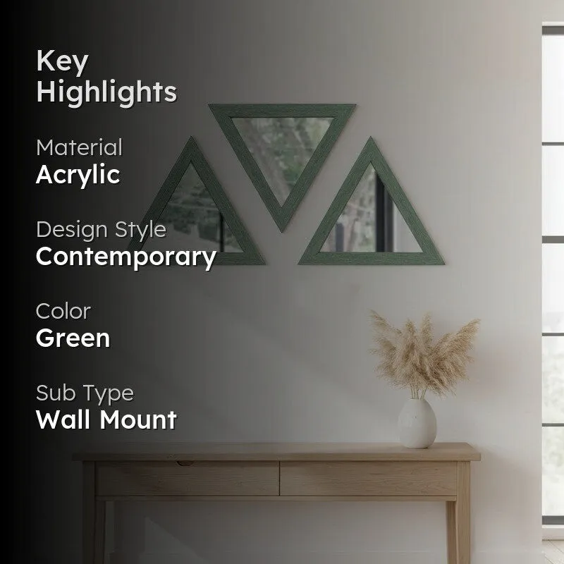 TriCut Wall Mirror - Set Of Three media 2