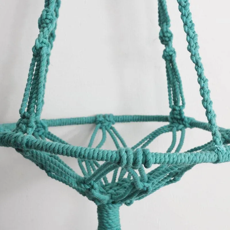 Lapiz Lazuli Macrame Planter media 5