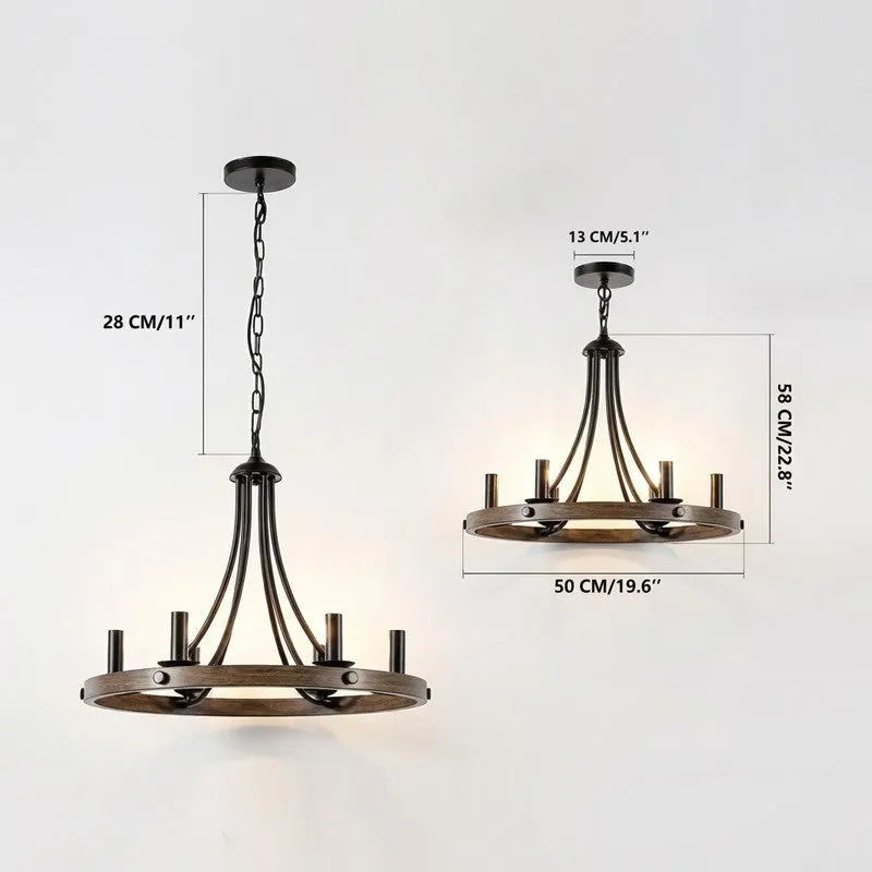 Clarion Metal Chandelier media 5