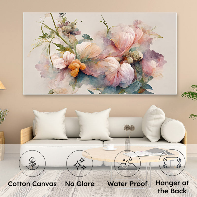Abstract Floral Blur Wall Painting media 7