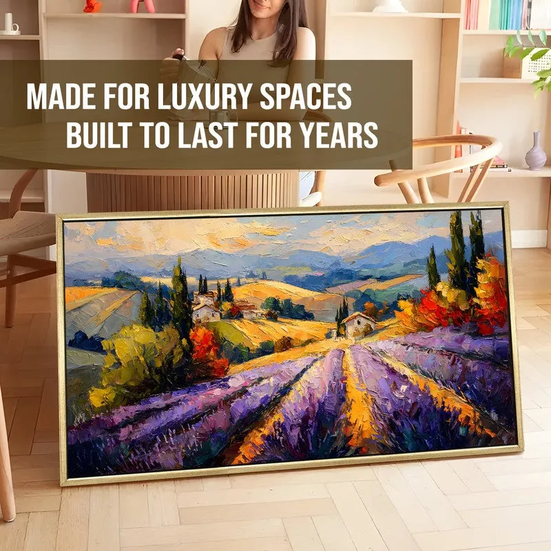 Pastoral Calm Canvas Wall Painting With Frame media 5