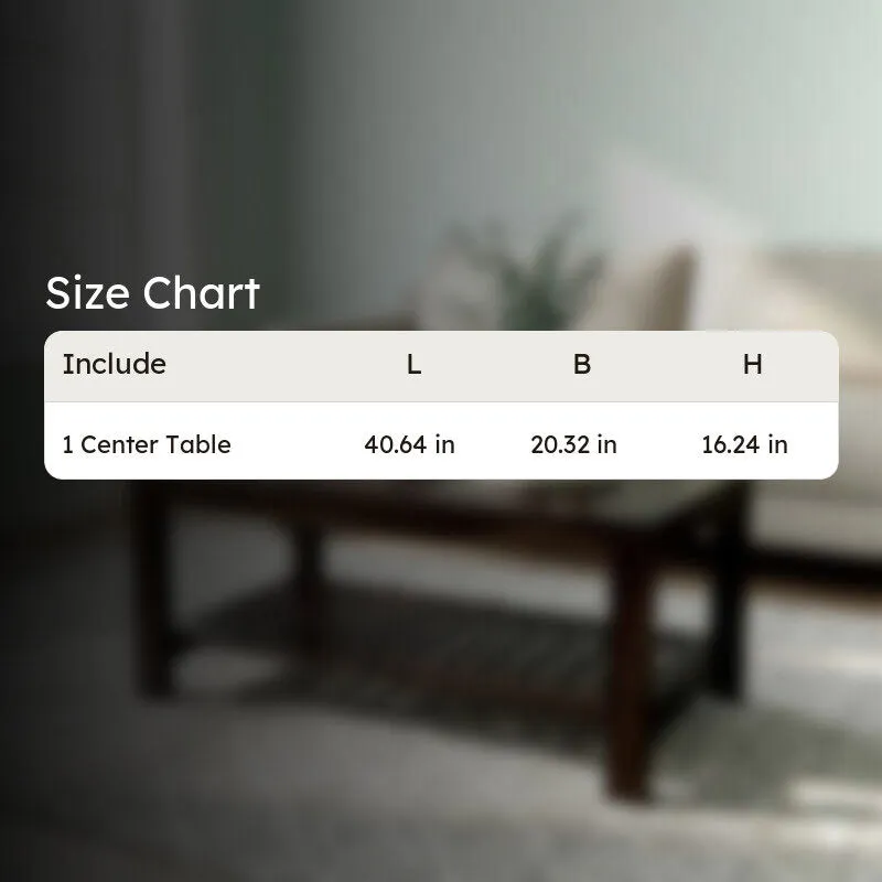 Alvero Sheesham Wooden Center Table - Brown media 10