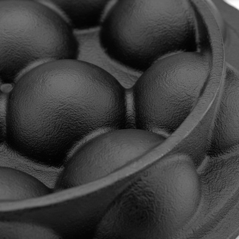 Dotcast Round Cast Iron Paniyaram Pan media 10