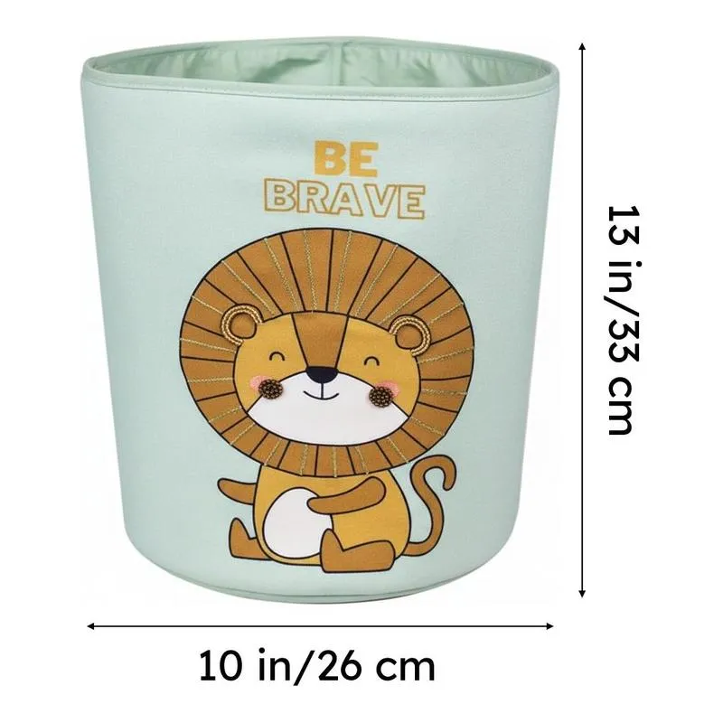 Leo Loom Organiser Fabric Basket - Lion Paw Collection media 7