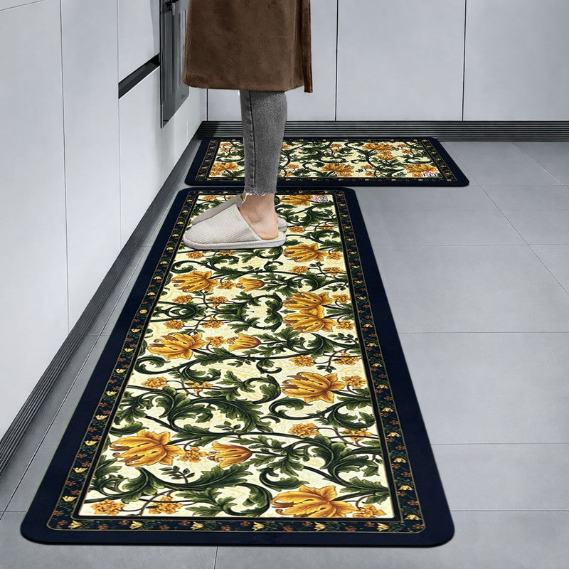 GardenGlide Rubber Kitchen Floor Mats - Set of Two media 3