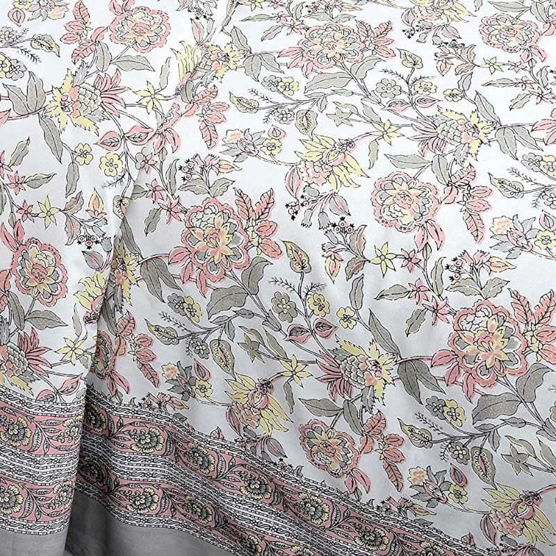 Floral Print Panache Cotton Bedsheet  - 180 TC media 4
