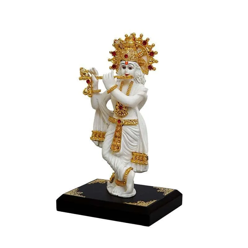 Standing Krishna Murti - White media 5