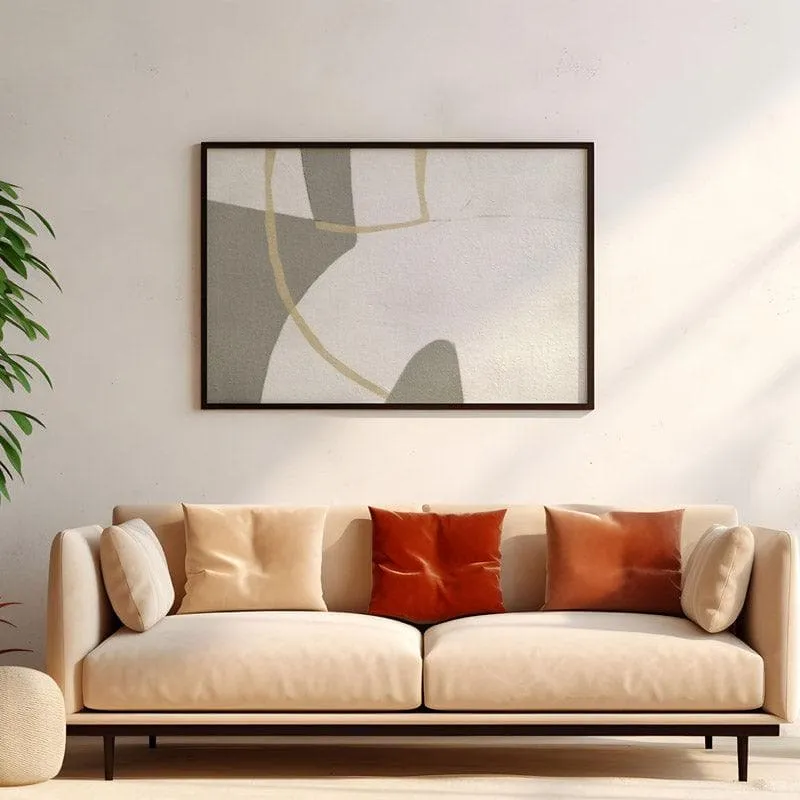 Abstract Emory Canvas Wall Painting - Black Frame media 4