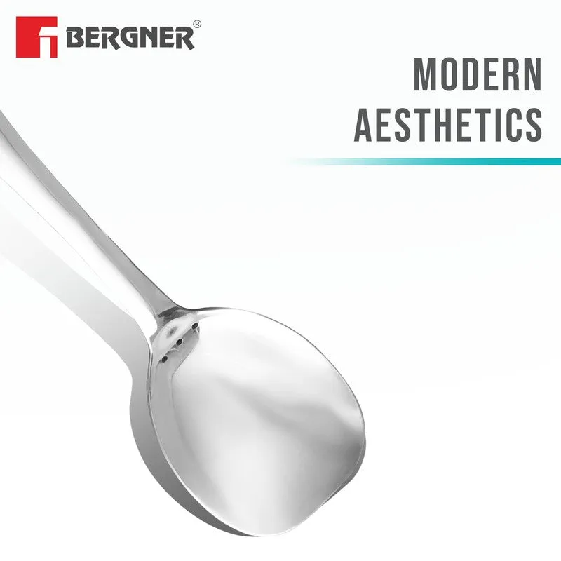 Solid Stainless Steel Serving Spoon - 35 CM media 8