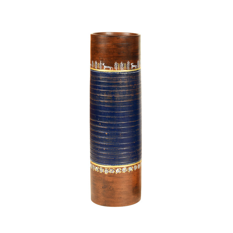 Radey Handpainted Terracotta Vase media 3