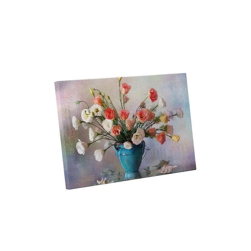 Roses Flower Bouquet Canvas Wall Painting - Gallery Wrap media 3