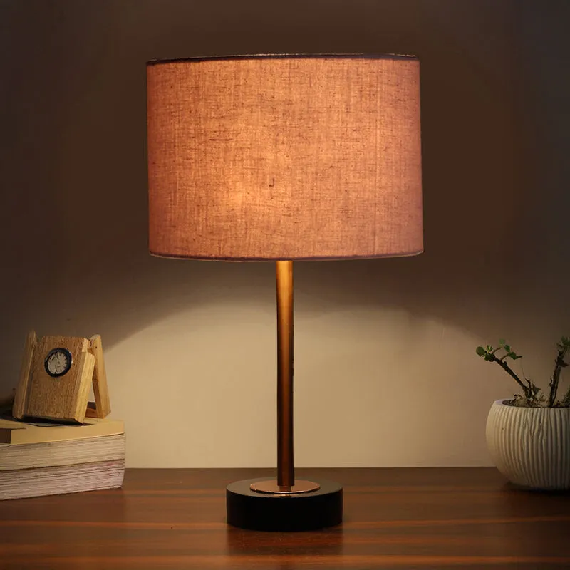 Cotin I Rodin Wooden Table Lamp - Grey,Copper,Black media 1