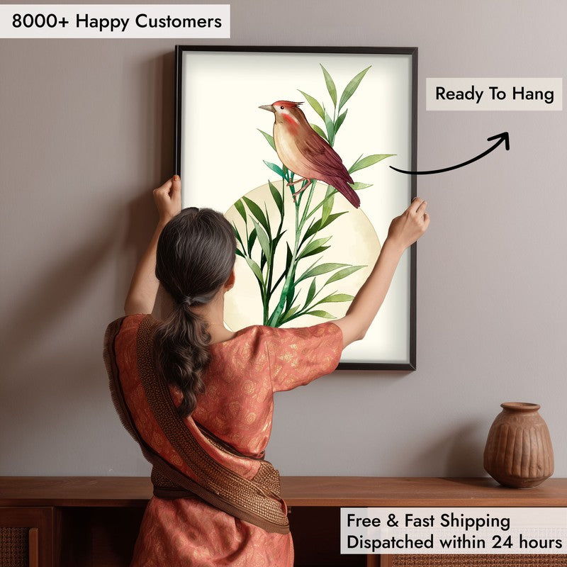 Fern & Feather Botanical Archival Paper Wall Art With Frame media 6