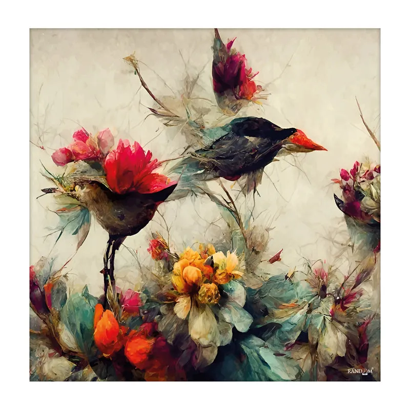 Birds & Blooms Wall Painting media 6
