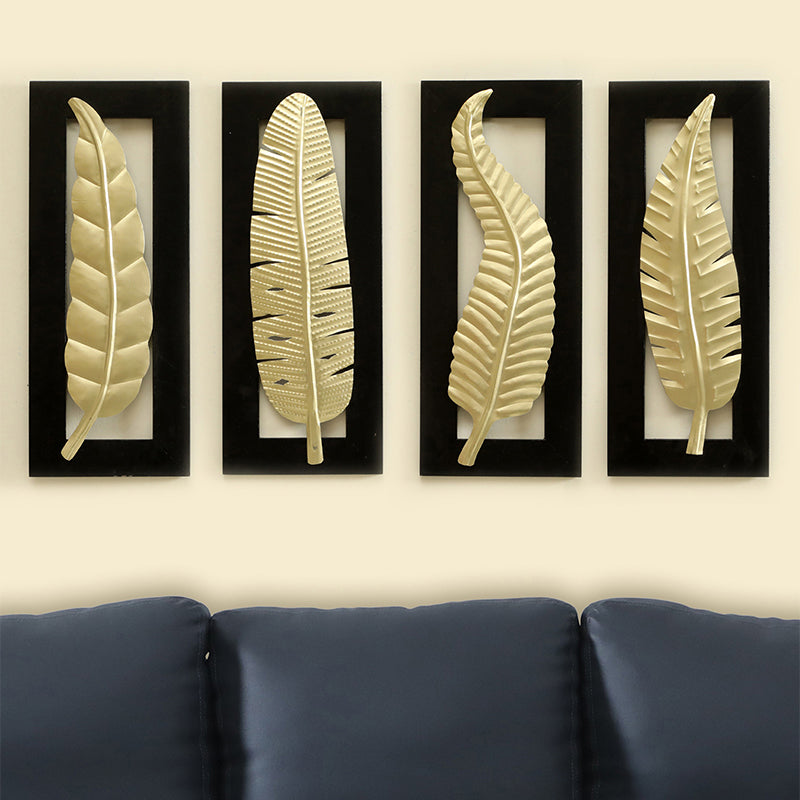 Crius Feather Metal Wall Accent