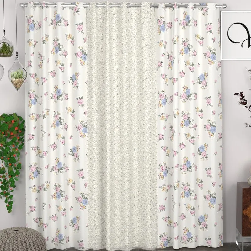 Blossom Glow Harmony Curtains - Set of Three media 1