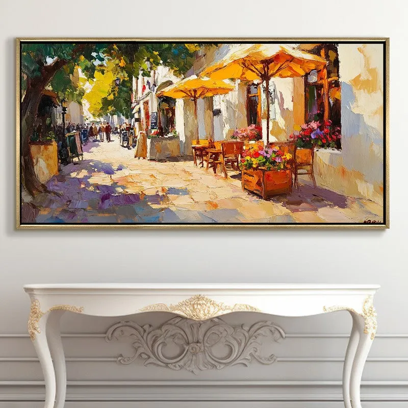 Village Ease Canvas Wall Painting With Frame media 5