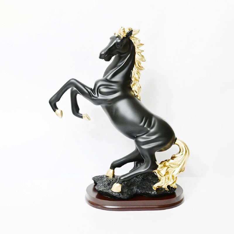 Aurum Steed Luxury Horse Showpiece - Black media 3