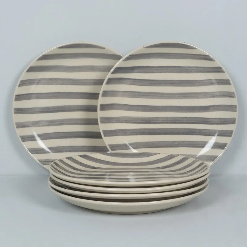 Elarion Dinner Plate (Grey,White) - Set of Twelve media 3
