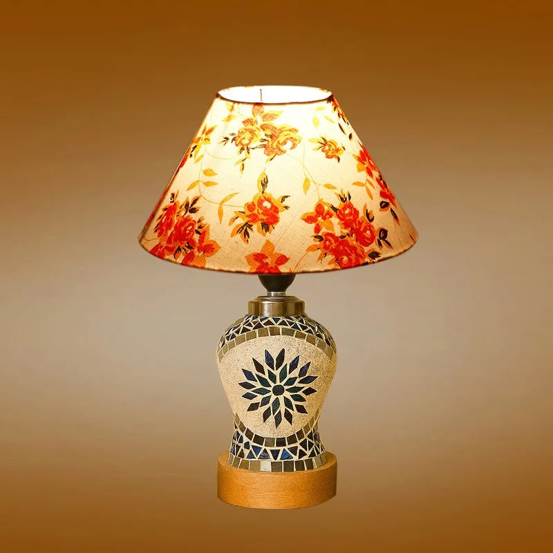 Floranira Fleur Cone Wooden Table Lamp - Multicolor media 7