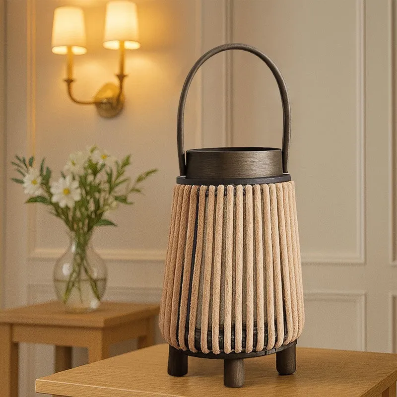 LumaWeave Bamboo Tea Light Candle Holder media 3