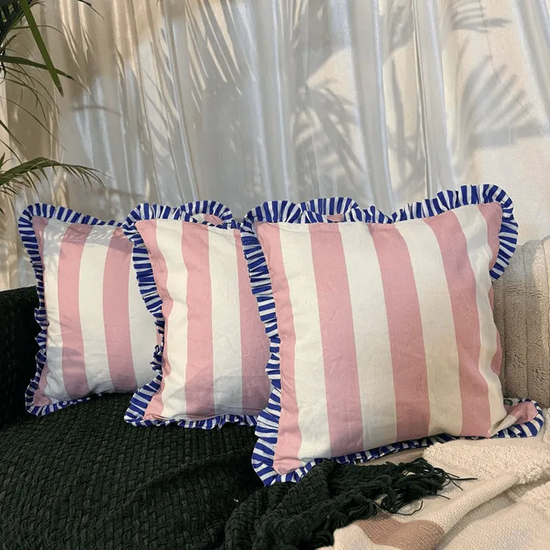 Stripe II Cushion Cover (Pink) - Set Of Three media 1