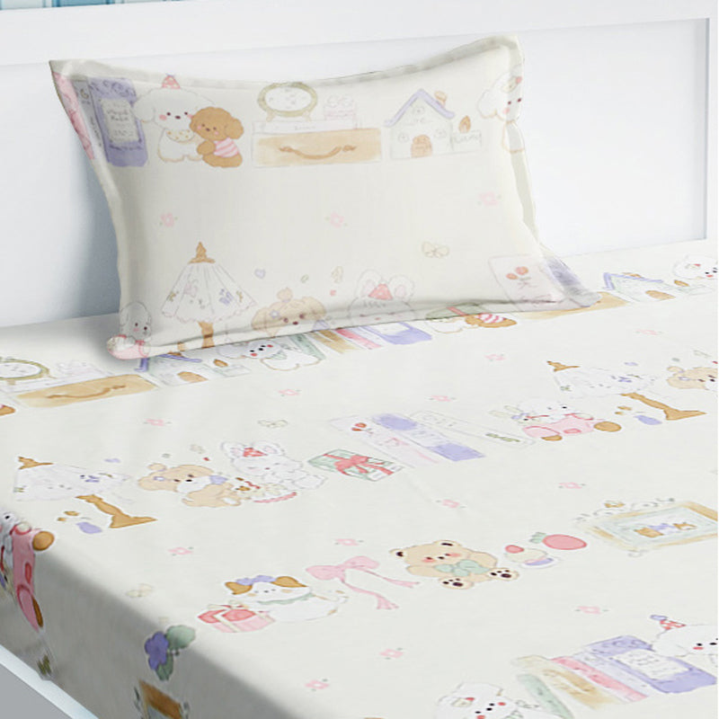 Pastel Pals Kids Cotton Bedsheet - 210 TC media 4