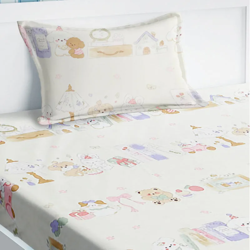 Pastel Pals Kids Cotton Bedsheet - 210 TC media 4