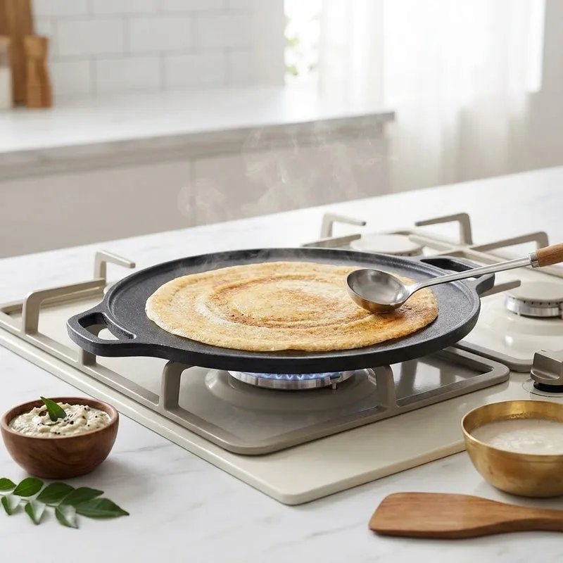 Rasoi Induction Safe Cast Iron Dosa Tawa - 30 cm media 1