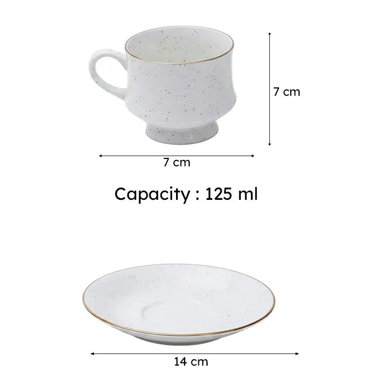 Elowen Bone China Cup & Saucer (125 ML) - Twelve Piece Set media 6