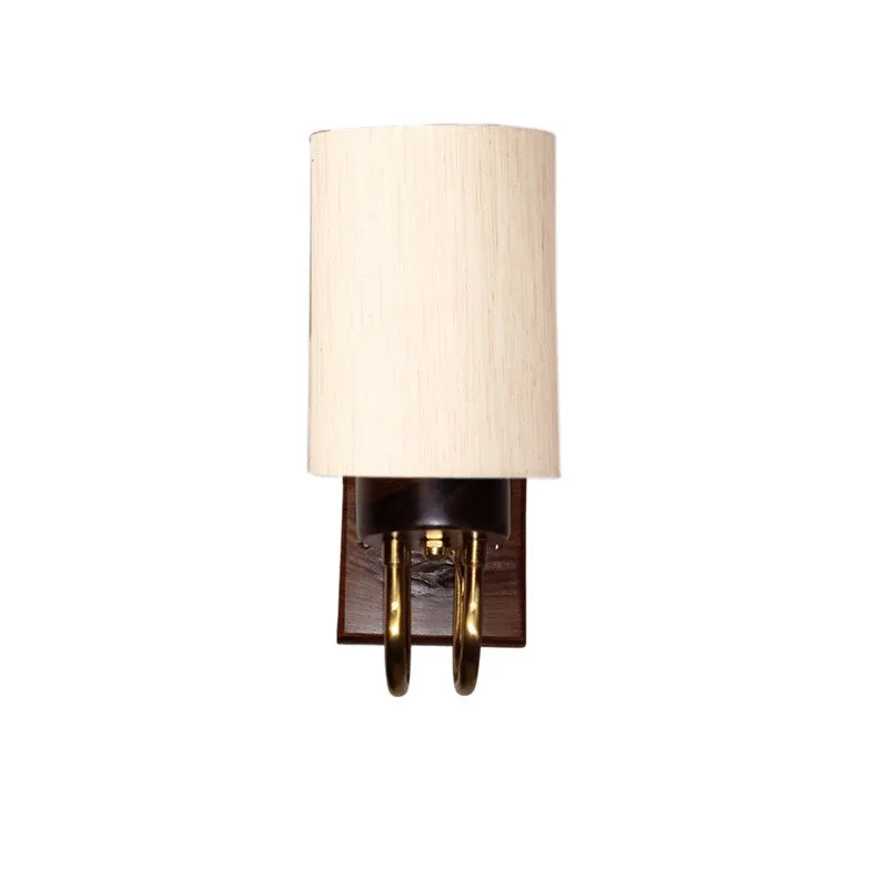 Gilded Arch Cotton Wall Lamp - Off White media 3
