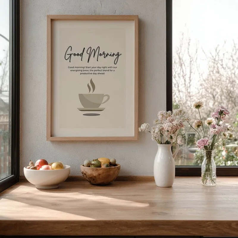 MorningBrew Archival Canvas Wall Art - Brown media 6