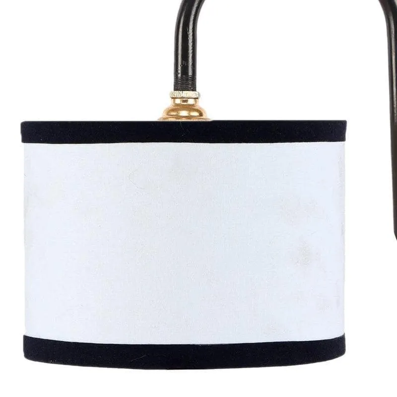 Flynn Arch Fabric Table Lamp - White,Black media 4