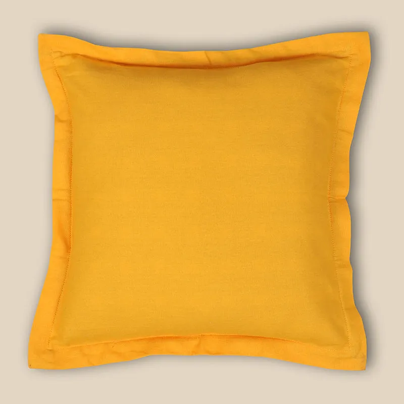 Swayam Tona Printed Cushion Cover (Yellow) - Set of Two media 3