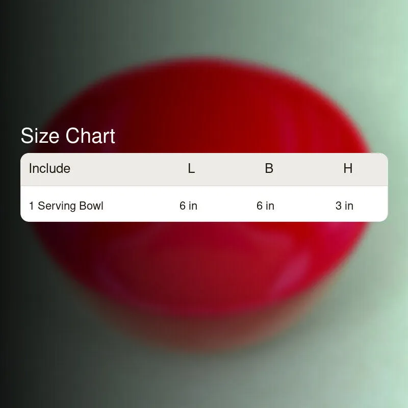 Ivera Serving Bowl (Red) - 800 ML media 9