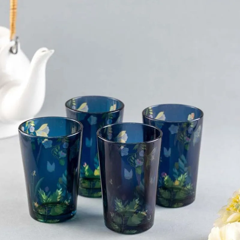 Vibrant Bliss Blue Chai Glass - Set of Four - Set Of Four media 4