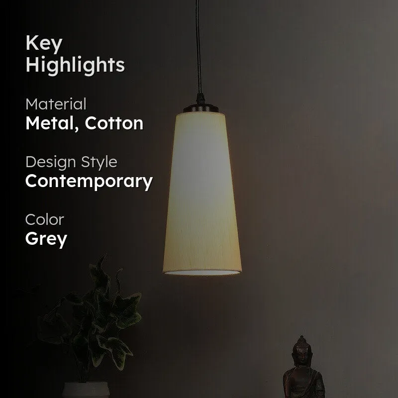 Solarae Metal Ceiling Lamp - Grey media 2