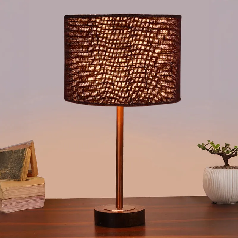Sienna I Rodin Wooden Table Lamp - Brown,Copper media 2