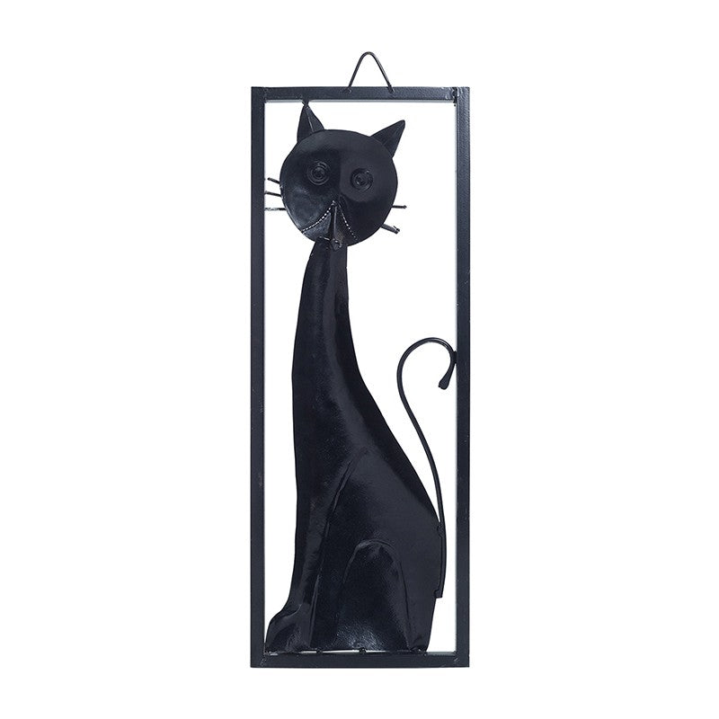 Meow Bloom Handpainted Metal Wall Accent media 6
