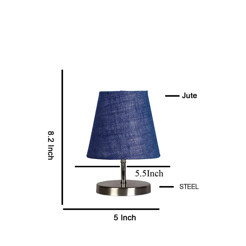 Vidro Jute Table Lamp - Blue,Silver media 5