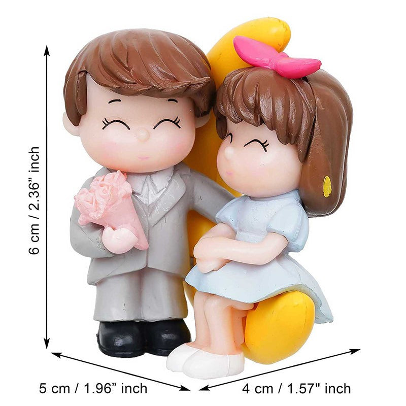 Unspoken Vows Couple Resin Valentine's Showpiece media 8
