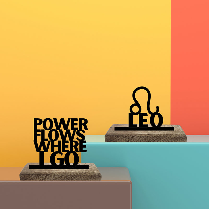 Powerful Leo Showpiece - Set Of Two