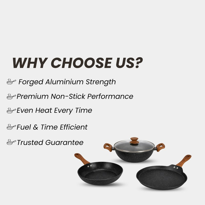 Salford Non Stick Cookware Set (Black) - Three Piece Set media 7