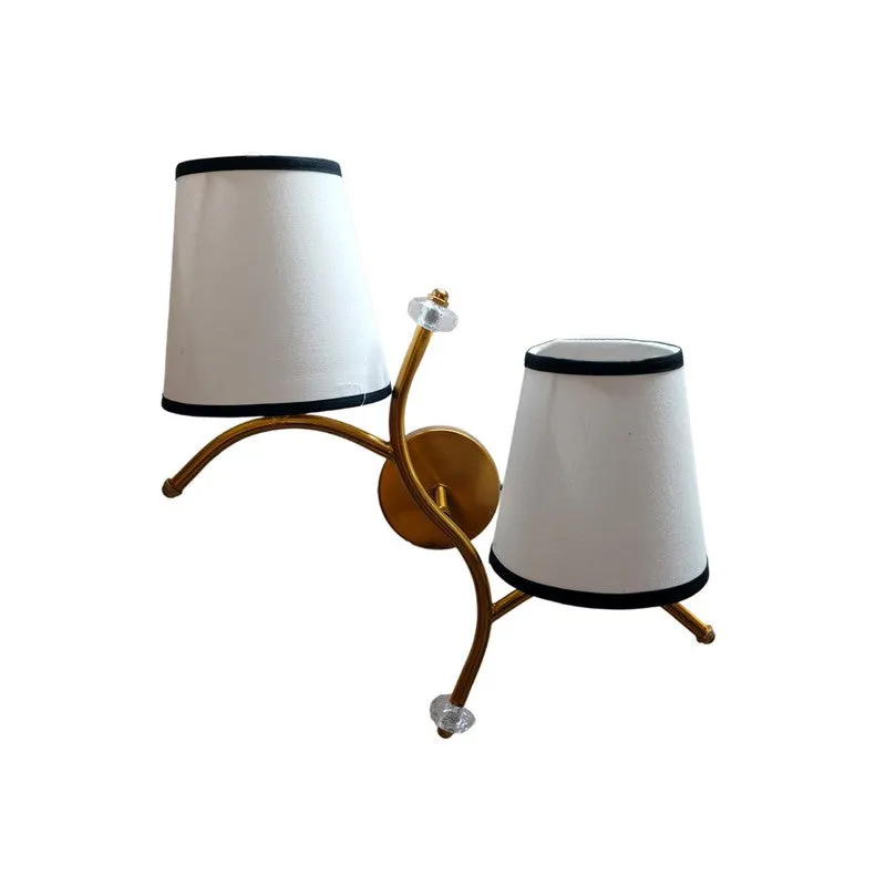 GlowStem Twin Cotton Wall Lamp - White & Black media 4